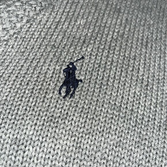 Ralph Lauren Men’s Luxury Shawl Collar Pullover Grey L NWOT - Picture 4 of 8